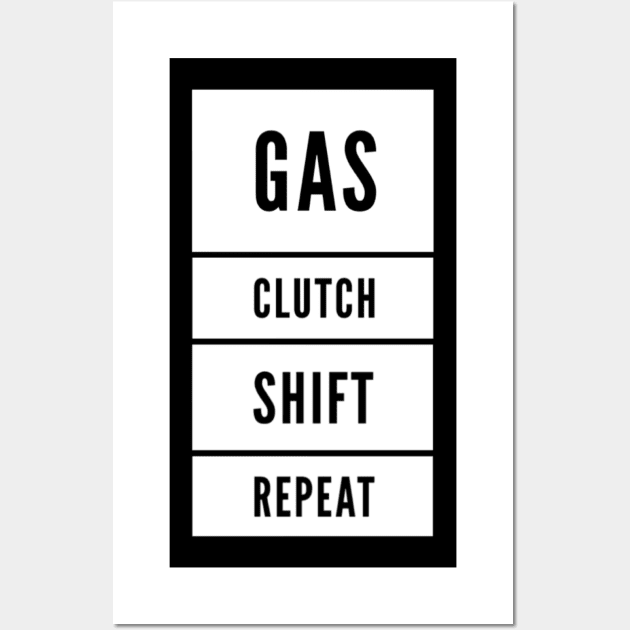 Gas clutch shift repeat Wall Art by Sloop